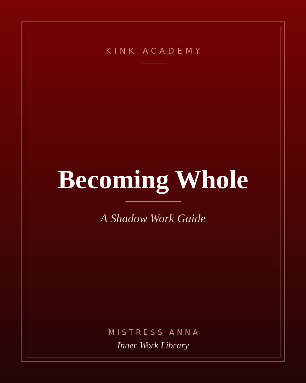 Becoming Whole shadow work guide cover